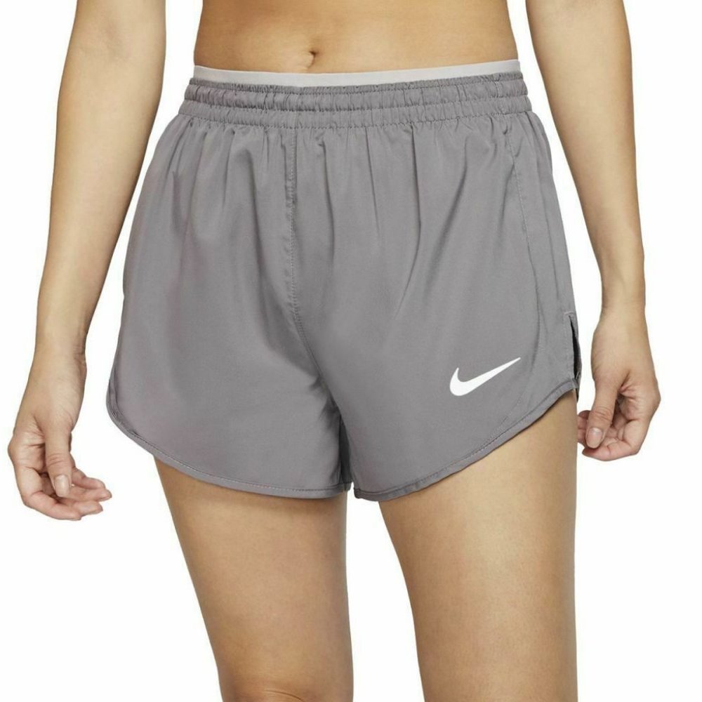 Nike Tempo Luxe Women's 3" Lined Running Shorts Zip Pocket - Gunsmoke Grey